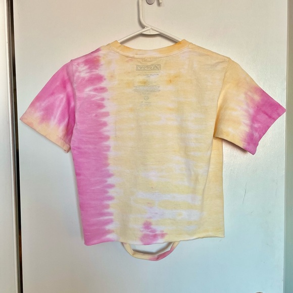 PAC Man C-Life Tie Dye Crop T-Shirt - Size S - Picture 4 of 10